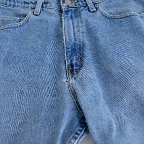 Vintage Ralph Lauren Polo Jeans Company Blue Distressed Relaxed Size 32x30 - Picture 10 of 16